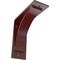 Ekena Millwork Morris Steel Bracket, Hammered Bright Red 3"W x 8"D x 8"H BKTM03X08X08MOHRE - alternate 1